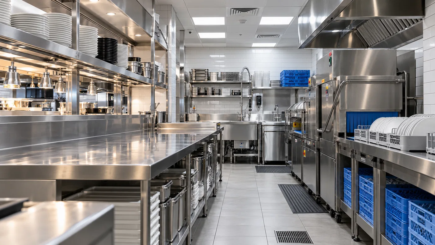 Commercial kitchen support equipment